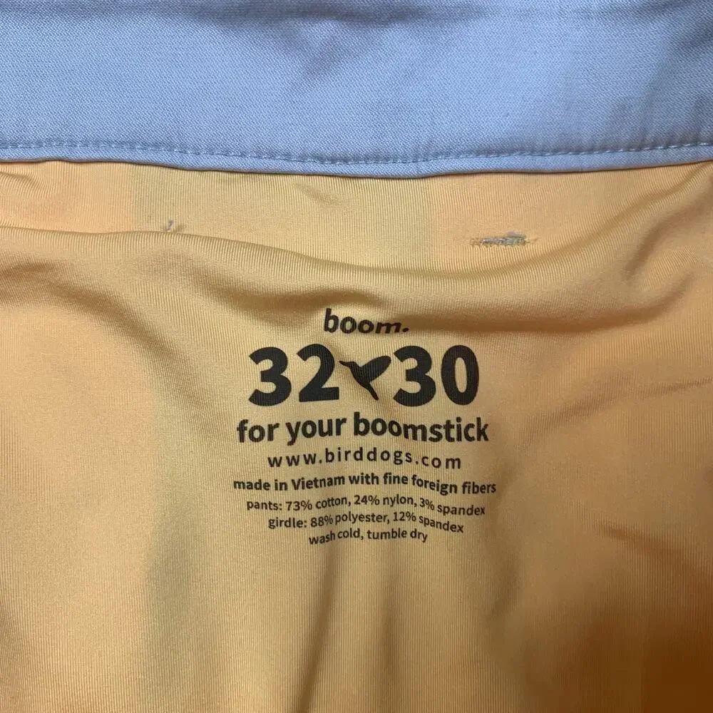 Birddogs Pants Mens 32 Shadow Cotton Blend Boxer-Brief Lined Stretch Golf Chino
